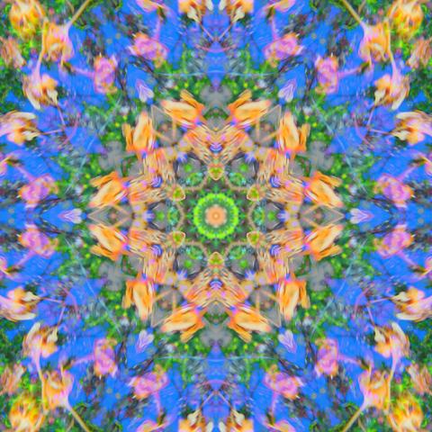 two mandalas mixed