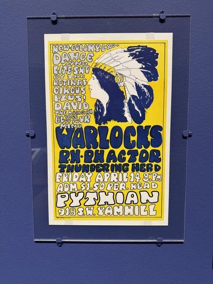 Poster for the Warlocks in Portland