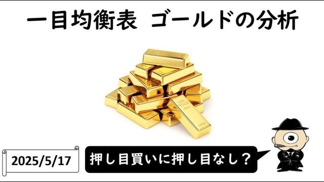 【一目均衡表】ゴールドチャート分析！米国格下げで爆上げなるか？
