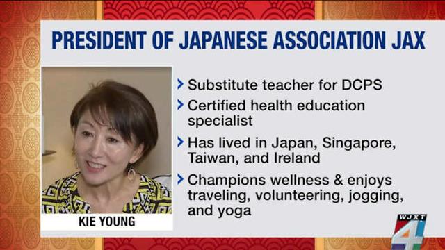 Recognizing Japanese Association of Jacksonville president Kie Young
