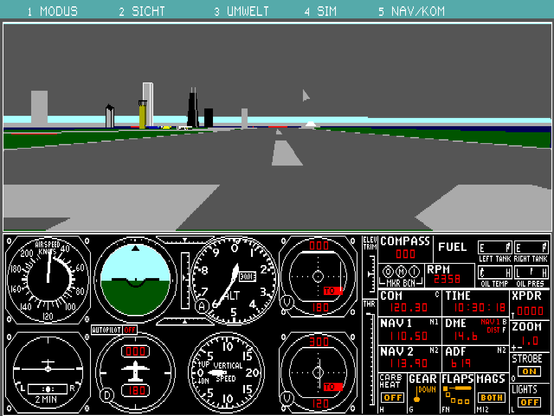 Gaming on the IBM Model 30-286: MS Flight Simulator 4.0
