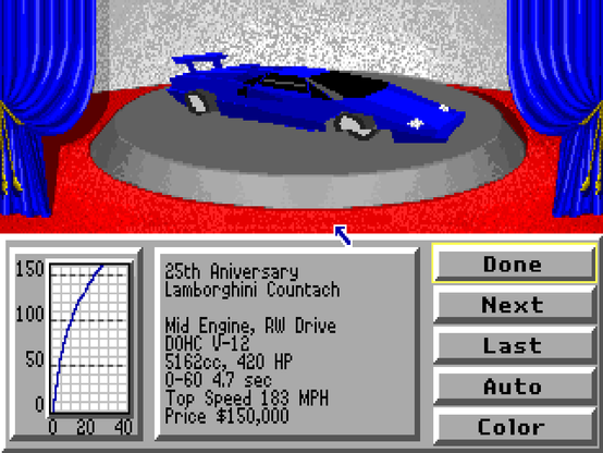 Gaming on the IBM Model 30-286: Stunts