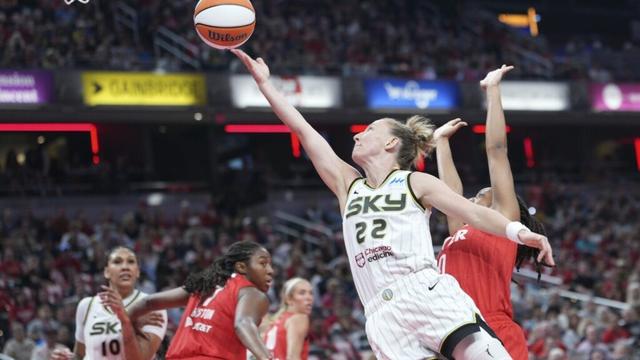 Clark has triple-double to lead Fever past Sky 93-58 as tempers flare after hard foul in 3rd quarter