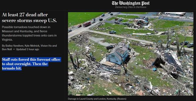 Tornadoes kill 27