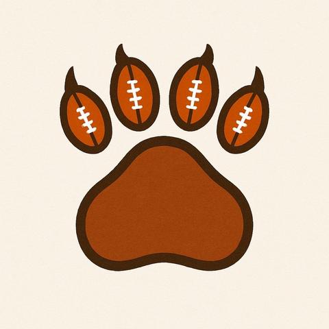 My idea for an alternate Dog logo: a paw print! Any ideas on making it more Browns specific?