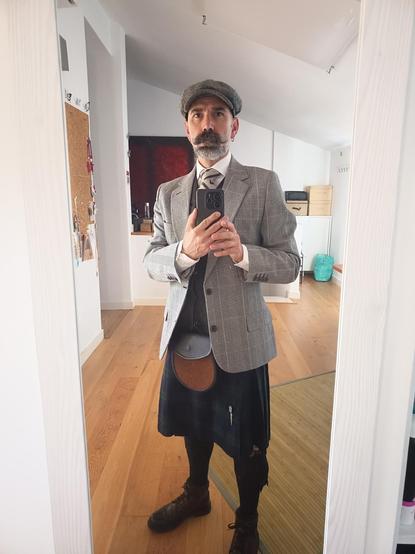 Vestido con mi kilt