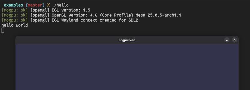 hello world window using a new gpu abstraction api library