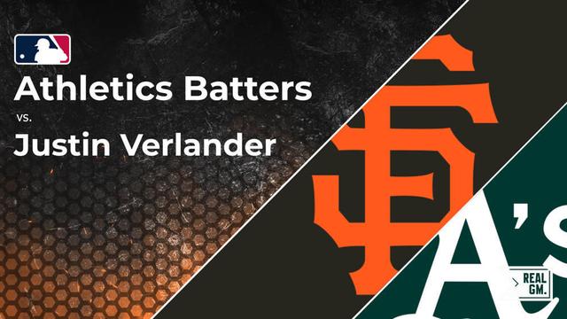 Athletics vs. Justin Verlander and the Giants: Batter vs. Pitcher Stats and Odds | May 18