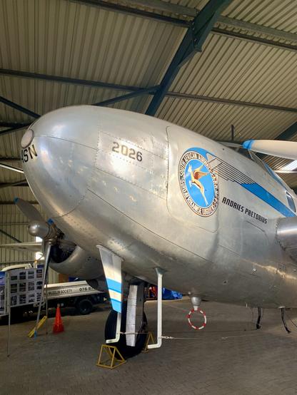 Old aircraft nose closeup