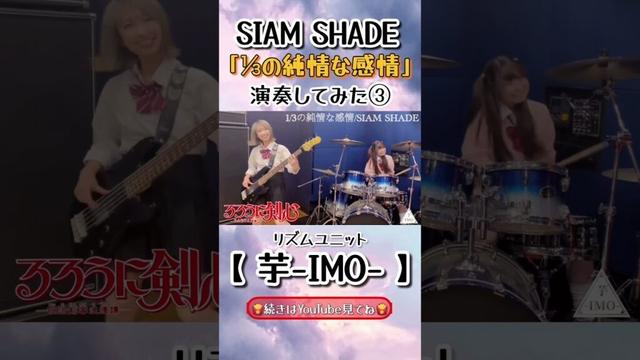 【るろうに剣心－明治剣客浪漫譚－】EDテーマ『1/3の純情な感情』/ 【SIAM SHADE】演奏してみた③#shorts #るろうに剣心 #SIAMSHADE #3分の1の純情な感情