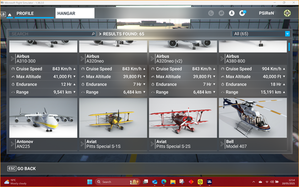 Microsoft Flight Simulator (40th Anniversary Edition): #MyHangar
