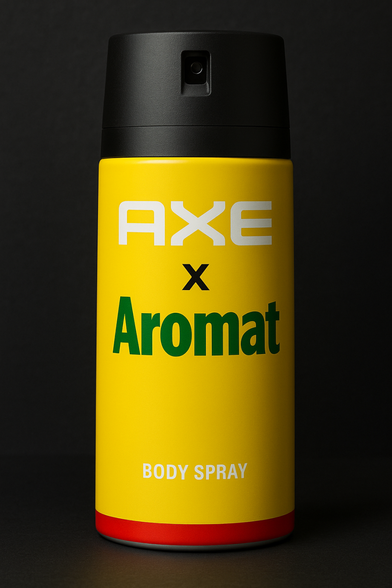 Axe x Aromat Deodorant can