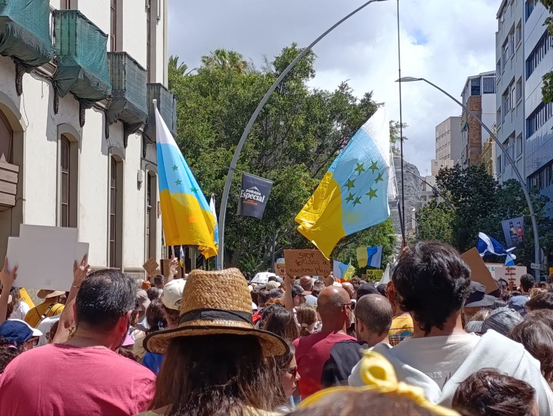 Otra imagen de la manifestación.
