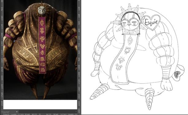 a sketch of esquie from expedition 33