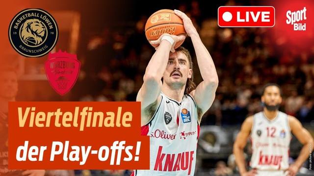 Basketball-Bundesliga LIVE: Basketball Löwen Braunschweig – Fit/One Würzburg Baskets | 35. Spieltag
