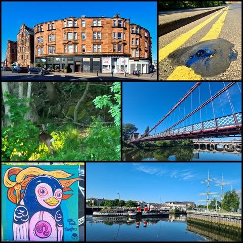 A seriea of photographs taken on a run around Glasgow.