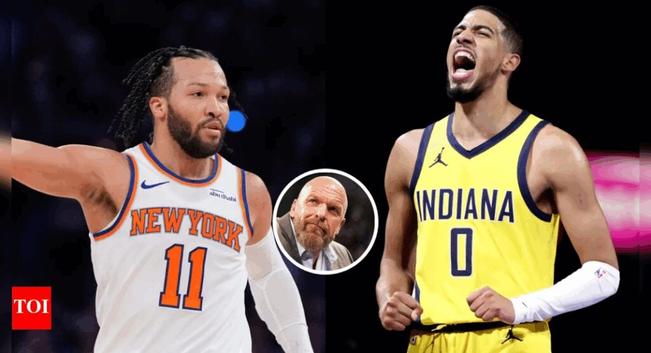WWE legend Triple H reacts to the New York Knicks vs Indiana Pacers Eastern Conference finals - “It’s almost like we wrote it…” | NBA News