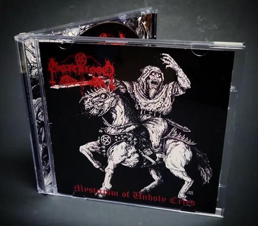 The Goatblood CD of their 2025 album Mysticism of Unholy Cries