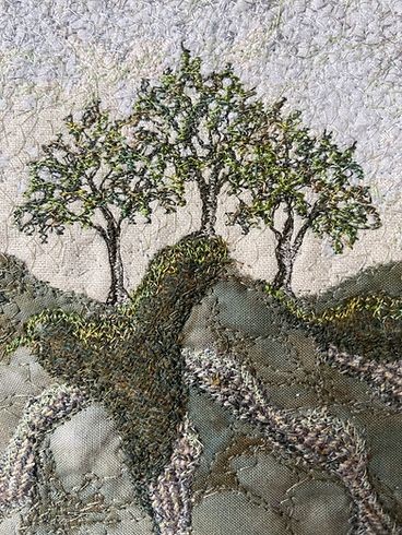 Eileen McNulty - art textile, arbres