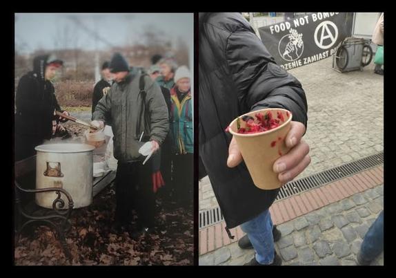 Na zdjęciu po lewej kadr z wydawki w Parku Staszica ponad 15 lat temu, po prawej kadr z teraz, z Placu Powstańców Wielkopolskich, bo... raz okazana Pomoc Wzajemna nie umiera, tylko się przemieszcza!