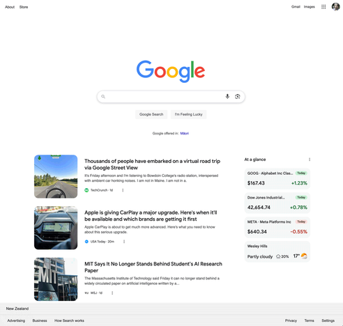 google discover desktop