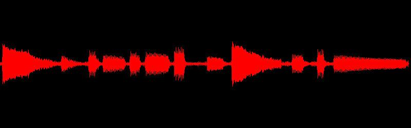 A JPG waveform generated from a 3 second MP3 file using FFmpeg.