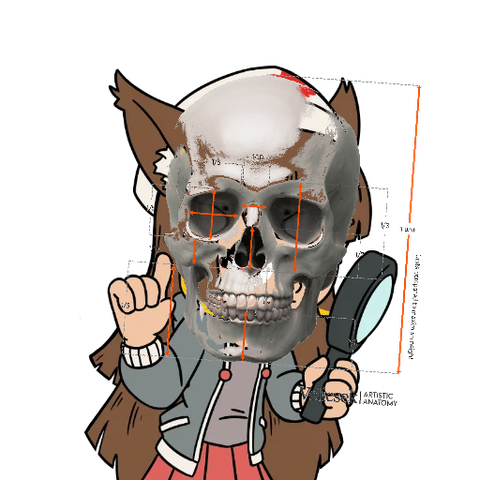 silly skeleton girl who bullies ai and internet users.