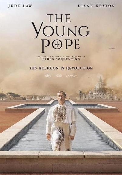 Seriencover: The Young Pope (2016), u.a. mit Jude Law und Diane Keaton