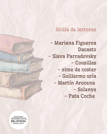 Lista de participantes en la actividad mencionada en la imagen anterior que incluye a Mariana Figueroa, Salva Parradovski, Cosillas, Xime de Coster, Guillermo Uria, Solanye, y otres.