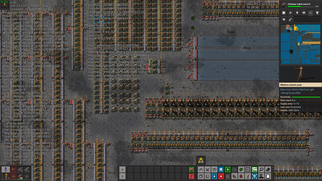 Debug View in Factorio