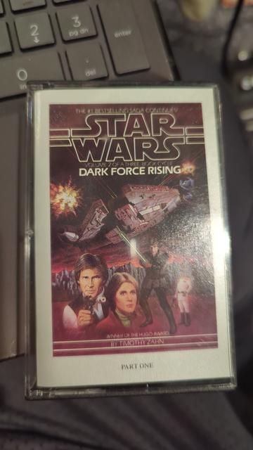 cassette tape of star wars dark force rising.