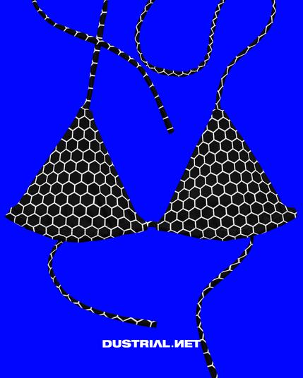 hex eco str bikini top