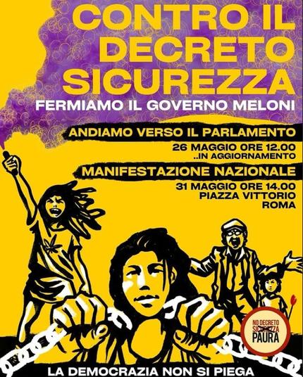 Contro il Decreto Sicurezza - Fermiamo il Governo Meloni