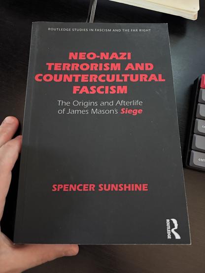 copertina del libro Neo-Nazi terrorism and countercultural fascism