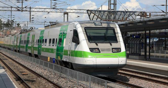 A Finnish white and green train. Basically the SUD Rail palette. what a beauty of public transportation isn't it?