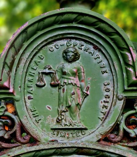 The emblem of the Barrhead Cooperative Society.