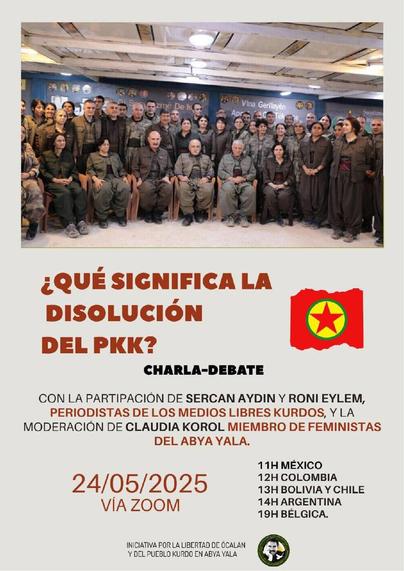 Cartel de la charla con la misma información que el toot