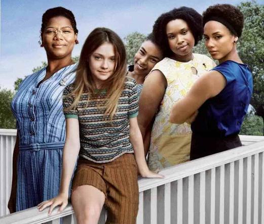 Queen Latifah, Dakota Fanning, Sophie Okonedo, Alicia Keys, and Jennifer Hudson in The Secret Life of Bees