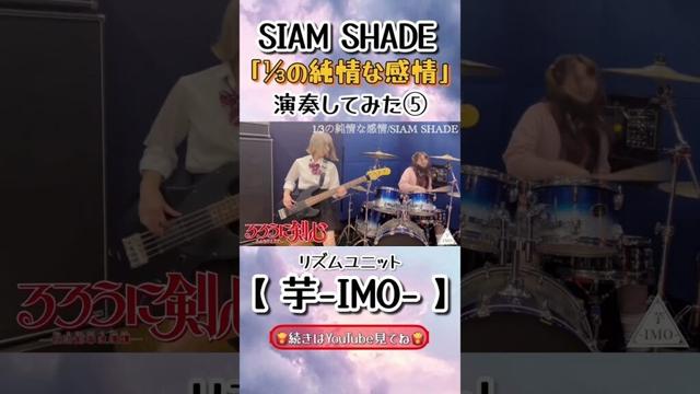 【るろうに剣心－明治剣客浪漫譚－】EDテーマ『1/3の純情な感情』/ 【SIAM SHADE】演奏してみた⑤#shorts #るろうに剣心 #SIAMSHADE #3分の1の純情な感情