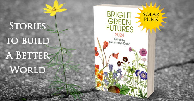 Bright Green Futures cover
sidewalk with cracks growing a flower
Stories to Build a Better World
Solarpunk