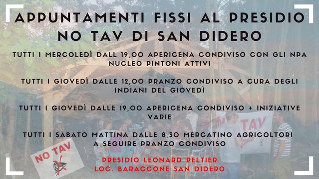 Appuntamenti fissi a San Didero