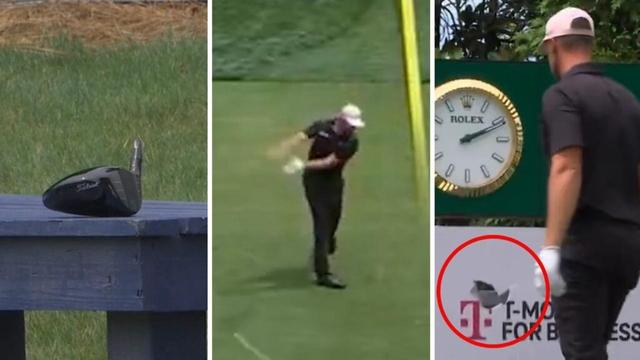 Wyndham Clark throws driver in Quail Hollow blow-up, video