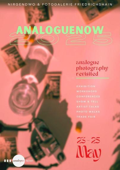 Zu sehen ist der Flyer von dem Fotofestival analoguenow
