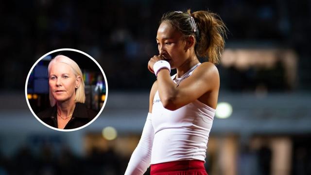 Rennae Stubbs says she found what Qinwen Zheng did against Coco Gauff in their match at Italian Open 'a little concerning'