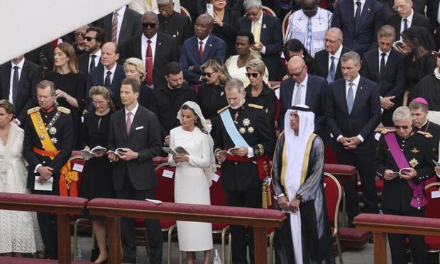 Los reyes de España y Bélgica en el inicio del pontificado de León XIV (GTRES)
