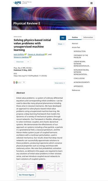 screenshot of paper webpage