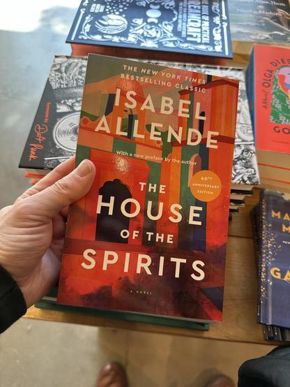 40th anniversary paperback English edition of The House of the Spirits by Isabel Allende