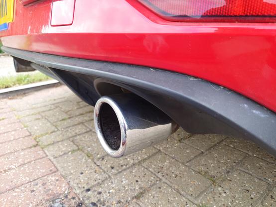 exhaust tip after cleaning, this is what it should look like