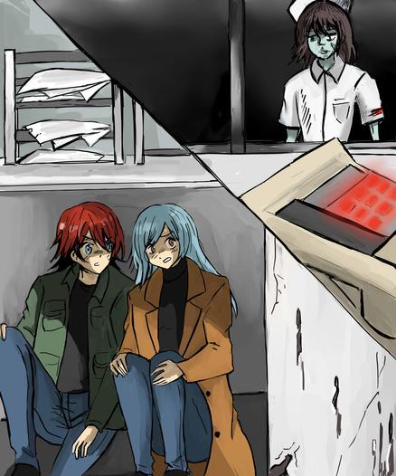 hiding for a ghost nurse