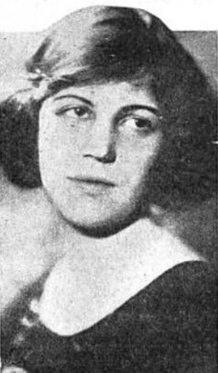 Ilza Niemack in the 1920s, a young white woman with dark bobbed hair, parted on the side and fastened with a hairpin at one temple